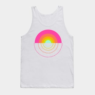 Colourful bright rainbow Tank Top